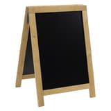 Hauteur 85 cm, double face, cadre naturel Stop-trottoir ardoise NATURE SECURIT - Stop-trottoir ardoise Securit NATURE 85 cm, cadre naturel aspect bois brut