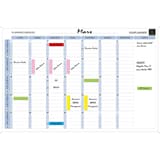 90 x 59 cm, textes en français Planning magnétique mensuel Exaplanner EXACOMPTA - Planning mensuel EXACOMPTA Exaplanner garni de magnets de couleur, en situation