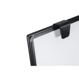 Magnétique, pied étoile à 5 roulettes, noir Paperboard mobile Maya Light BI-OFFICE - Serre-bloc du paperboard Bi-Office Maya Light