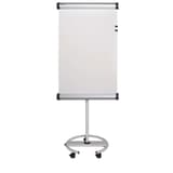 Tableau pivotant portrait ou paysage, pied rond à 5 roulettes Paperboard mobile flip2use MAUL - Paperboard mobile MAULsolid flip2use, vu de face