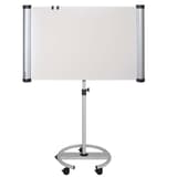 Tableau pivotant portrait ou paysage, pied rond à 5 roulettes Paperboard mobile flip2use MAUL - Paperboard MAULsolid flip2use en format paysage