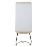 Verre ultra-blanc de 4 mm, dos en bouleau, 3 roulettes Paperboard en verre Douro ARCHYI - Paperboard en verre ARCHYI Douro, vu de face