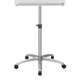 Verre magnétique blanc brillant, 5 roulettes Paperboard mobile en verre NOBO - Piètement à 5 roulettes du paperboard en verre nobo