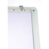 Verre trempé magnétique, 2 bras, inclinable Paperboard mobile en verre Prime BI-OFFICE - Serre-bloc du paperboard en verre Bi-Office Prime