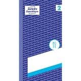 Avec carbone, 300 bons, jaune Carnet de commande serveur n° 2 AVERY - Couverture bleue du carnet de commande AVERY Zweckform 832, chiffre 2