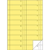 Avec carbone, 1 000 bons, jaune Carnet de commande A4 AVERY - Feuille A4 jaune du carnet de commande AVERY Zweckform 842, deux colonnes de bons numérotés