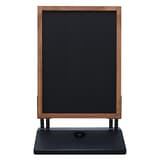 Socle lestable sur roulettes, pin naturel Stop-trottoir ardoise oscillant SWING EUROPEL - Stop-trottoir ardoise oscillant EUROPEL SWING sur ressorts et socle lestable