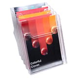 A4 portrait, 5 compartiments, cristal Porte-brochures modulable EXACOMPTA - Porte-brochures modulable EXACOMPTA A4, 5 compartiments, cristal, garni de documents