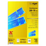 180 x 55 mm avec souche, lot de 100 Billet d'entrée imprimable SIGEL - Emballage de 100 billets d'entrée imprimables sigel 180 x 55 mm