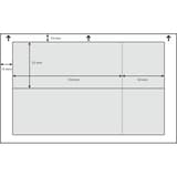 180 x 55 mm avec souche, lot de 100 Billet d'entrée imprimable SIGEL - Plan coté du billet d'entrée sigel et de sa souche