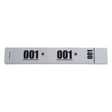 Carnet de 50, trous pour cintre, 200 x 30 mm Ticket vestiaire à 3 volets EXACOMPTA - Carnet de tickets vestiaire EXACOMPTA à 3 volets, ticket 001
