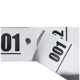 Carnet de 50, trous pour cintre, 200 x 30 mm Ticket vestiaire à 3 volets EXACOMPTA - Trou pour cintre du ticket vestiaire EXACOMPTA