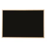 Cadre en pin, surface noire, 400 x 300 mm Tableau craie Basic BI-OFFICE - Tableau craie Bi-Office Basic, surface noire, cadre en pin