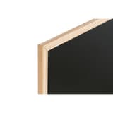 Cadre en pin, surface noire, 400 x 300 mm Tableau craie Basic BI-OFFICE - Angle du cadre en pin du tableau craie Bi-Office Basic