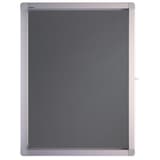 Extérieur abrité, fond en feutre gris, 4 x A4 Vitrine d'affichage ECO FRANKEN - Vitrine d'affichage FRANKEN ECO en feutre gris 4 x A4, vue de face