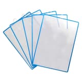 A4 portrait, bleu, lot de 5 Porte-brochures à suspendre DJOIS - Lot de 5 porte-brochures à suspendre djois A4
