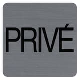 Carré, aspect aluminium brossé, 75 x 75 mm Panneau Privé adhésif 67177E EXACOMPTA - Panneau Privé adhésif EXACOMPTA 67177E carré, aspect aluminium brossé