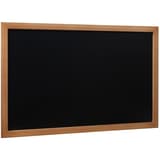 Cadre teck, surface noire, 800 x 600 mm Tableau craie WOODY SECURIT - Tableau craie Securit WOODY, cadre teck, surface noire