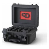 Valise de stockage pour 5 bandes ou disques 3,5 pouces USC Small PRODEVICE - Valise de stockage PRODEVICE USC Small ouverte, mousse de séparation pour 5 supports