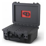 Valise de stockage pour 10 bandes ou disques 3,5 pouces USC Medium PRODEVICE - Valise de stockage PRODEVICE USC Medium ouverte, mousse de séparation pour 10 supports