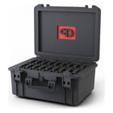 Valise de stockage pour 20 bandes ou disques 3,5 pouces USC Large PRODEVICE - Valise de stockage PRODEVICE USC Large ouverte, mousse de séparation pour 20 supports