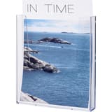A4 portrait, transparent Présentoir mural the help wall HELIT - Présentoir mural helit the help wall A4, transparent, garni d'une brochure