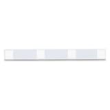 50 x 500 mm, blanc, avec 2 aimants Bande métallique adhésive MAULstandard MAUL - Dos de la bande métallique MAUL MAULstandard avec ses coussinets adhésifs