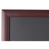 Cadre cerisier, 900 x 600 mm Tableau craie Transitional BI-OFFICE - Coin du cadre cerisier du tableau craie Bi-Office Transitional
