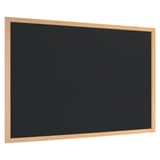 Cadre chêne, 600 x 450 mm Tableau craie Optimum BI-OFFICE - Tableau craie Bi-Office Optimum, cadre chêne, vu en hauteur ou de biais