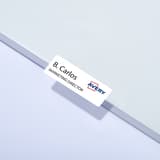 88,9 x 31 mm, 320 étiquettes Étiquette badge textile laser AVERY - Étiquette badge AVERY 88,9 x 31 mm imprimée