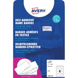 65 mm, 160 étiquettes Étiquette badge textile laser ronde AVERY - Paquet d'étiquettes badges AVERY Zweckform L4881-20, 65 mm, ronde
