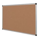 Cadre aluminium, 900 x 600 mm Tableau en liège Maya BI-OFFICE - Tableau en liège Bi-Office Maya à cadre aluminium, 900 x 600 mm, de trois quarts droite