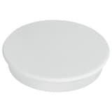 32 mm, 0,8 kg, boîte de 10, blanc Aimant tableau blanc rond FRANKEN - Aimant rond FRANKEN 32 mm blanc, gros plan du logo en relief