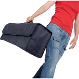 7 cases A4, transportable, aluminium Présentoir documentation PLIO PAPERFLOW - Présentoir PAPERFLOW PLIO avec son sac de transport