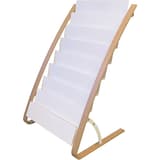 16 cases A4, bois cintré et blanc Présentoir documentation DDEXPO ALBA - Présentoir documentation ALBA DDEXPO 16 cases, bois cintré et cases blanches