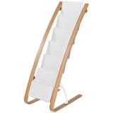 6 cases A4, bois cintré et blanc Présentoir documentation DDEXPO ALBA - Présentoir documentation ALBA DDEXPO 6 cases, bois cintré et cases blanches