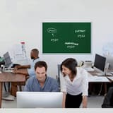 Acier laqué vert, 900 x 600 mm Tableau craie magnétique X-tra!Line FRANKEN - Tableau craie magnétique FRANKEN X-tra!Line dans un bureau