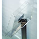1 case A4, hauteur 78 cm, aluminium et acier Présentoir documentation sur pied EUROPEL - Bac en acrylate du présentoir EUROPEL 350500