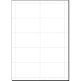 54 x 90 mm, recto verso, 100 cartes Carte badge imprimable SIGEL - Planche A4 de cartes badge sigel vierge