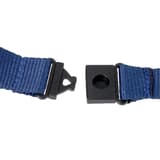 Mousqueton, 440 x 20 mm, lot de 10, bleu foncé Lanière badge textile EUROPEL - Détail de la boucle de fermeture de la lanière EUROPEL
