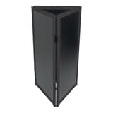 Cadre noir, 600 x 1 150 mm Tableau craie multi-panneaux MULTI BOARD SECURIT - Panneaux Securit MULTI BOARD noir reliés en triangle