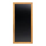 Cadre teck, 560 x 1 200 mm Tableau craie long LONG SECURIT - Tableau craie long Securit LONG, cadre en hévéa teck