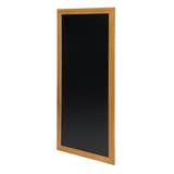 Cadre teck, 560 x 1 200 mm Tableau craie long LONG SECURIT - Tableau craie long Securit LONG, cadre en hévéa teck vu de trois quarts
