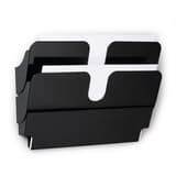 A4 paysage, 2 compartiments, noir Trieur mural magnétique FLEXIPLUS DURABLE - Trieur mural magnétique FLEXIPLUS DURABLE A4 paysage, 2 compartiments, noir