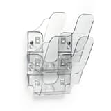 A5 portrait, 2 compartiments, transparent Trieur mural FLEXIPLUS DURABLE - Trieur mural FLEXIPLUS DURABLE A5 portrait, 2 compartiments, transparent, vu de trois quarts