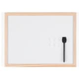 Magnétique, cadre en pin, 400 x 300 mm Tableau blanc Basic BI-OFFICE - Tableau blanc Bi-Office Basic, cadre en pin, avec feutre et aimants