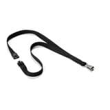 Mousqueton extra large, longueur 440 mm, lot de 10, noir Lanière badge SOFT COLOUR 15 DURABLE - Lanière badge SOFT COLOUR 15 DURABLE noir, fermeture de sécurité et mousqueton