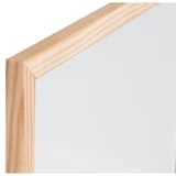 Magnétique, cadre en pin, 400 x 300 mm Tableau blanc et liège Basic BI-OFFICE - Angle du cadre en pin côté tableau blanc du tableau Bi-Office Basic