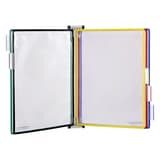 Porte document A4 mural djois avec 5 poches à pivot de couleurs assorties