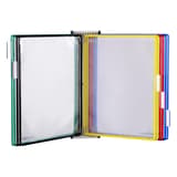 Porte document A4 mural magnétique djois avec 10 poches assorties